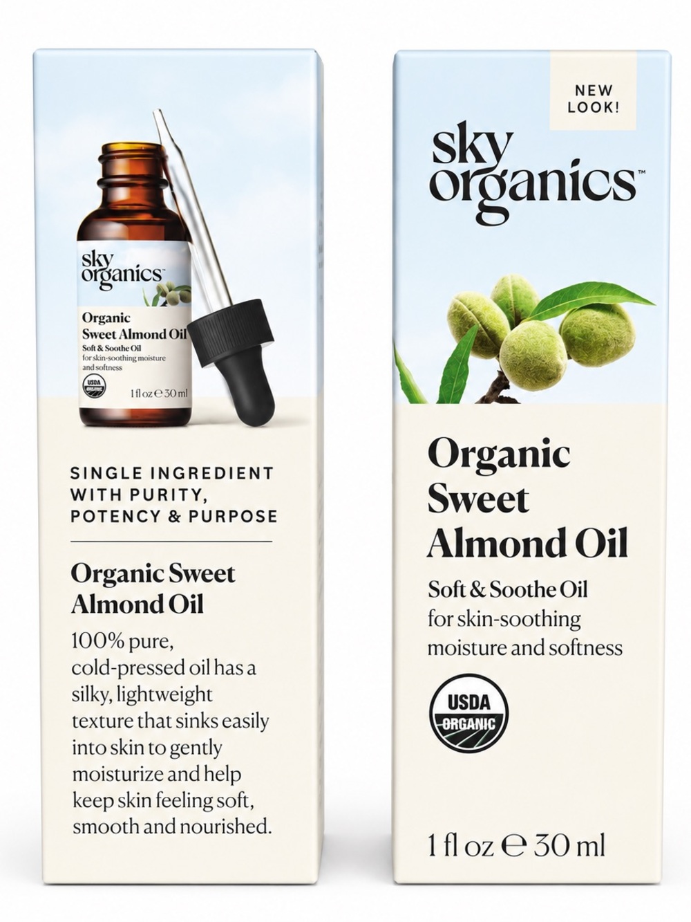 Sky Organics-Organic Sweet Almond Oil - Pack of 2